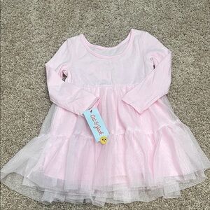 Cat & Jack Light Pink Layered Tulle Dress sz 2 T